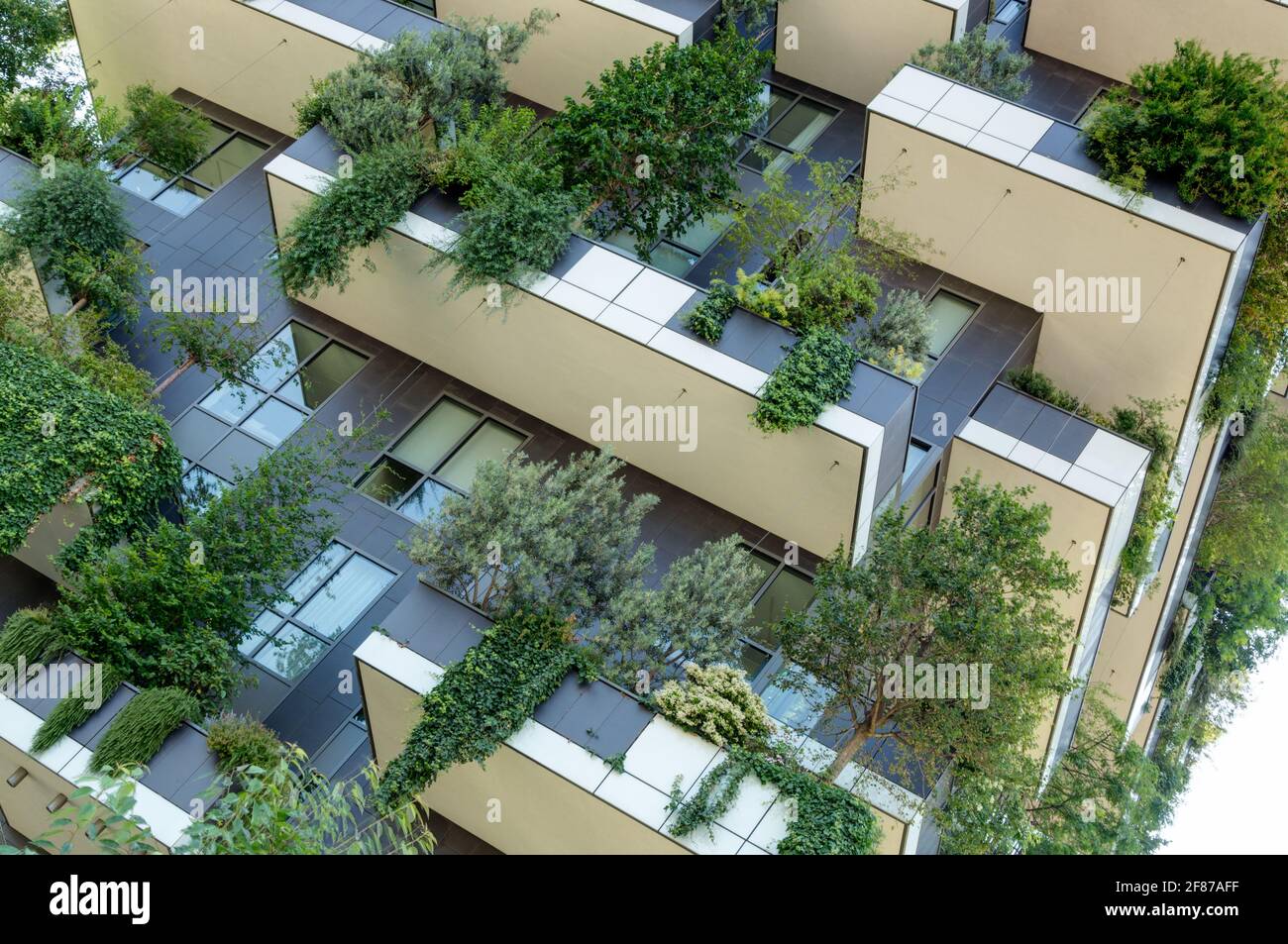 La Foresta verticale svetta a Milano da Boeri Foto Stock