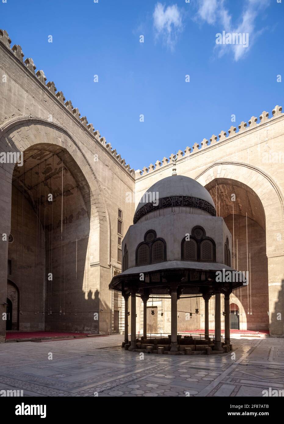 Sultan Hasan complesso, il Cairo Foto Stock