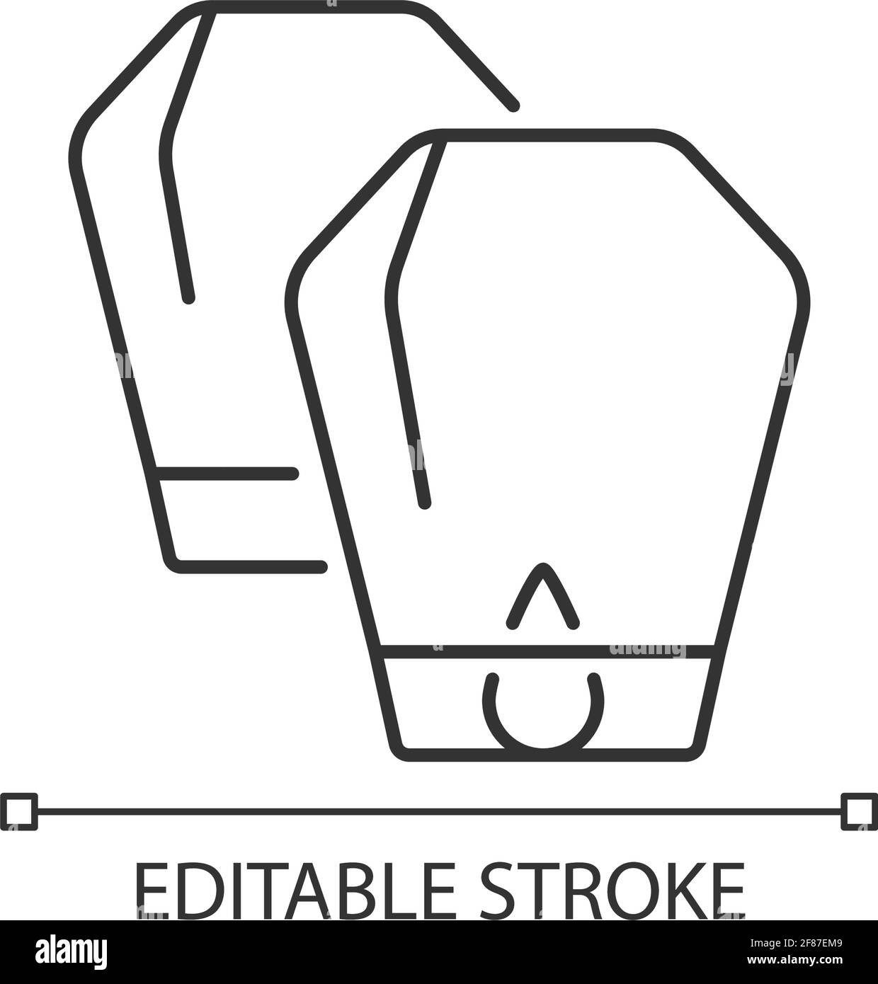 Lantern Festival icona lineare Illustrazione Vettoriale