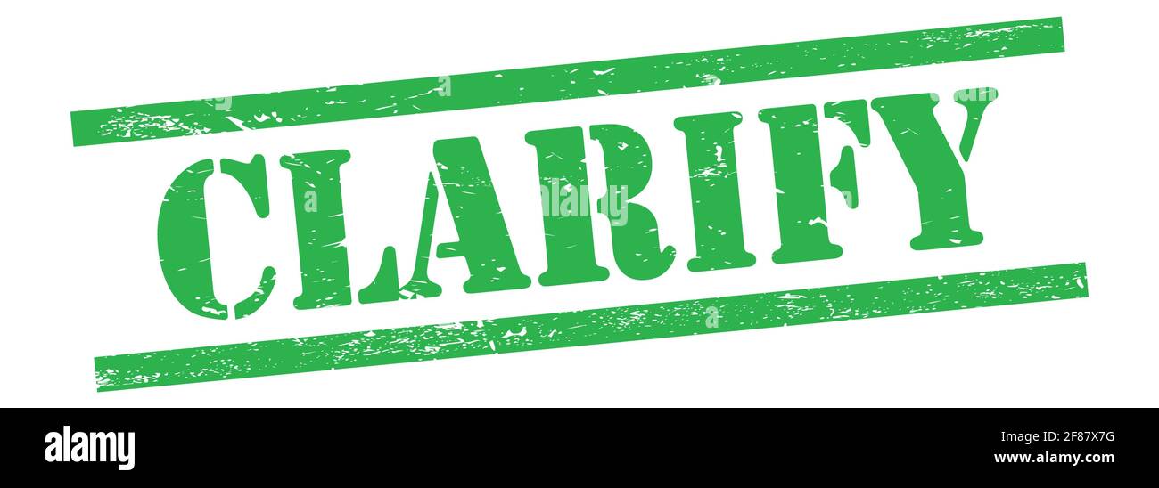 CHIARISCI il testo sul francobollo verde in gomma vintage. Foto Stock