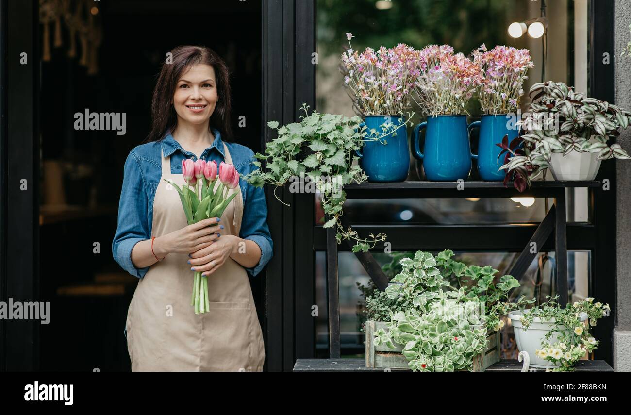 Impianti stagionali in vendita, startup e piccole imprese Foto Stock