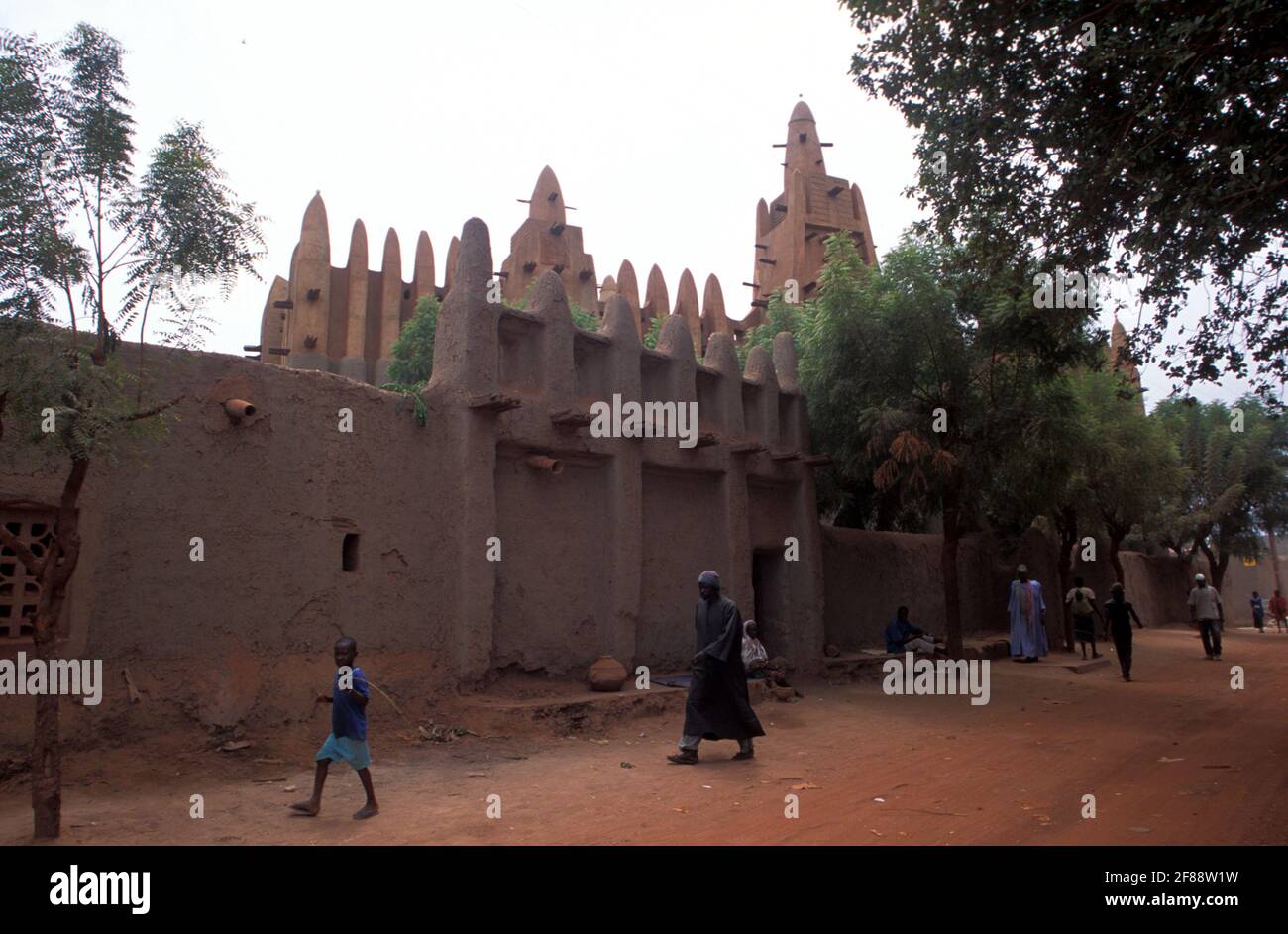 Grande Moschea di Mopti , Mopti, regione del Delta del Niger interno, Mali Foto Stock