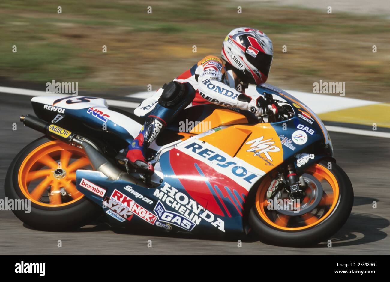 Sete Gibernau (SP), Honda 500, GP 1998 della Malesia, Johor Foto Stock