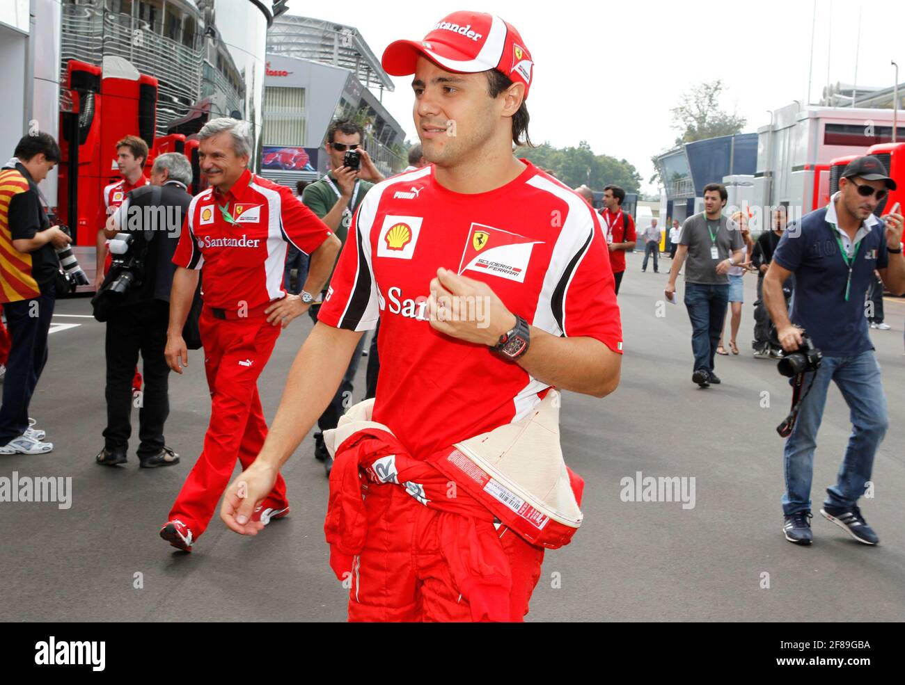 Monza, Italia. 11 Settembre 2011. Monza, Italia - 11 settembre 2011: Campionato del mondo di Formula uno FIA F1 con Felipe massa, Scuderia Ferrari. Team, Motorsport | Use worldwide Credit: dpa/Alamy Live News Foto Stock