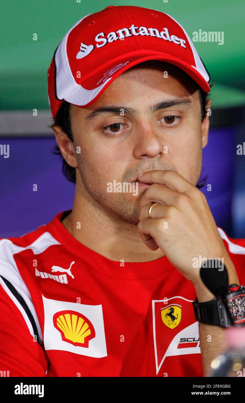 Monza, Italia. 11 Settembre 2011. Monza, Italia - 11 settembre 2011: Campionato del mondo di Formula uno FIA F1 con Felipe massa, Scuderia Ferrari. Team, Motorsport | Use worldwide Credit: dpa/Alamy Live News Foto Stock