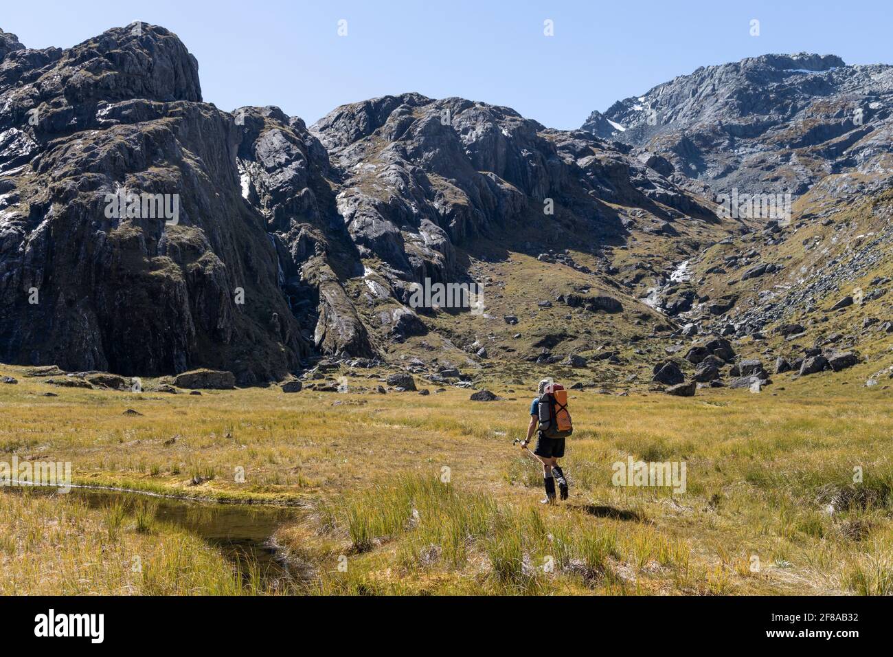 Valle dei Trolls, Routeburn, Nuova Zelanda Foto Stock