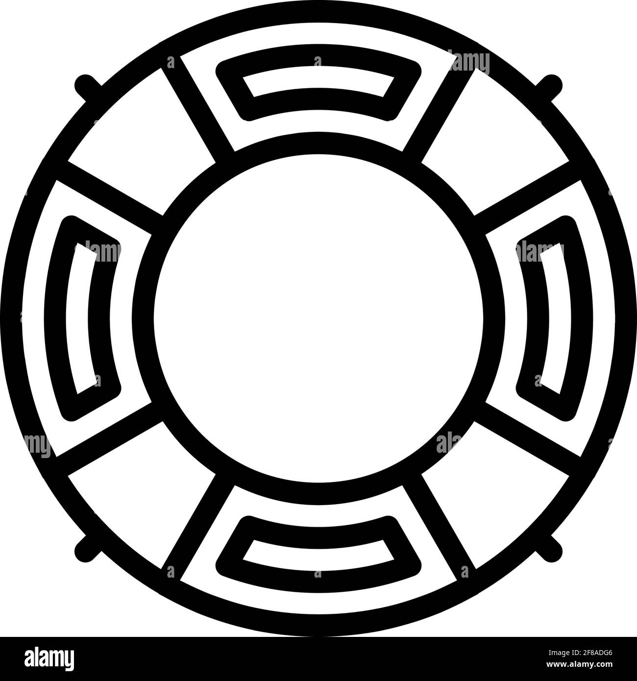 life booy icona profilo grafico vettoriale, spiaggia estate stagione logo design modello ispirazione Illustrazione Vettoriale