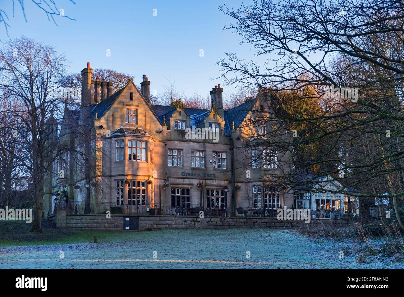 Greaves House a Greaves Park, Lancaster Regno Unito Foto Stock