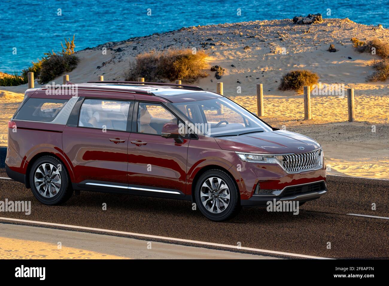 Kia svela il Carnevale come nuovo minivan ispirato ai SUV con VIP lounge posti a sedere Foto Stock