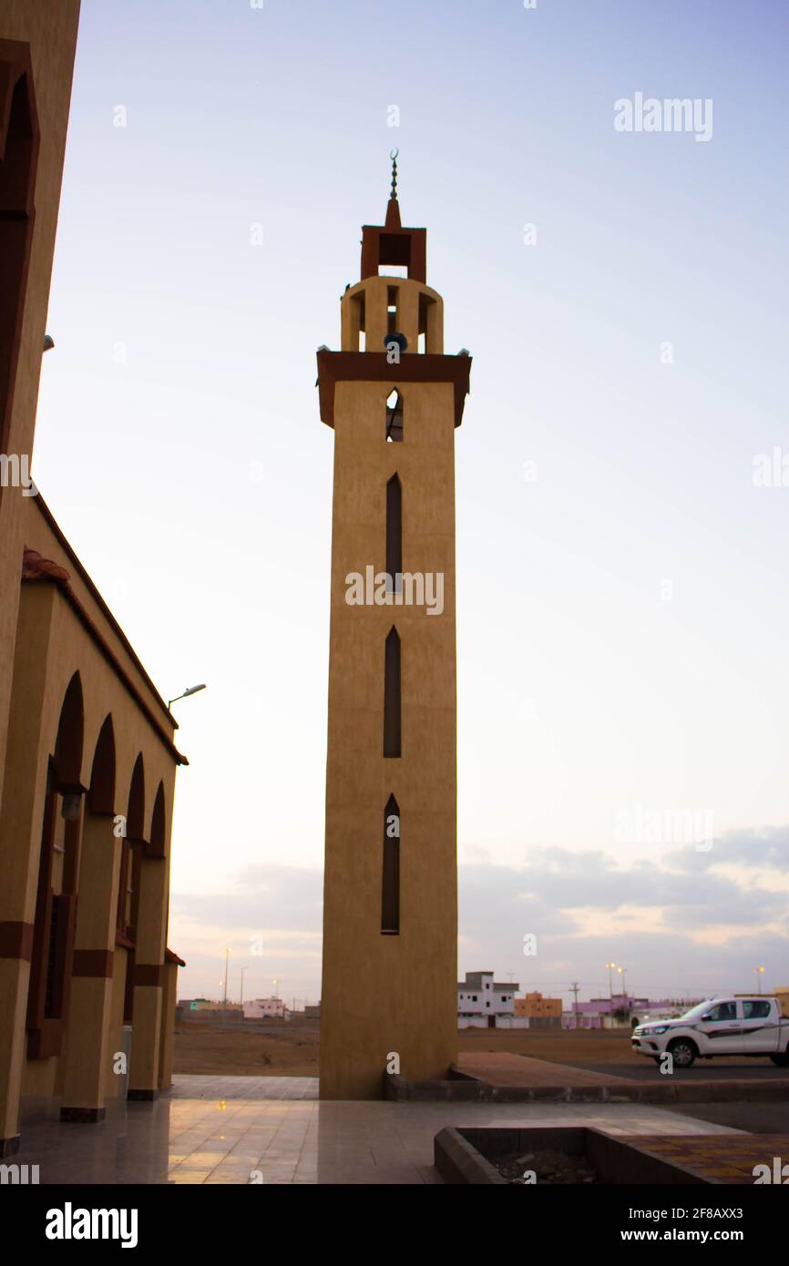 Minareto Masjid Foto Stock