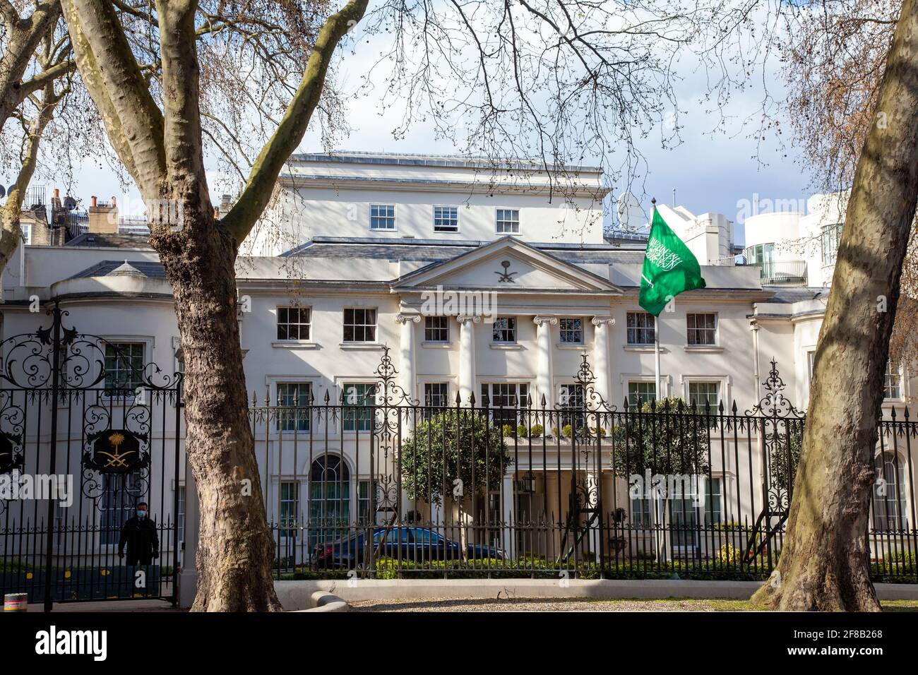 Ambasciata Saudita reale a Londra W1, Regno Unito Foto Stock