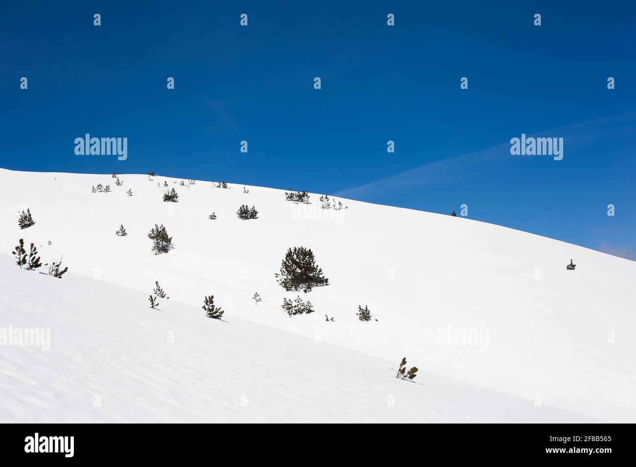 Inverno in montagna in Grecia Foto Stock