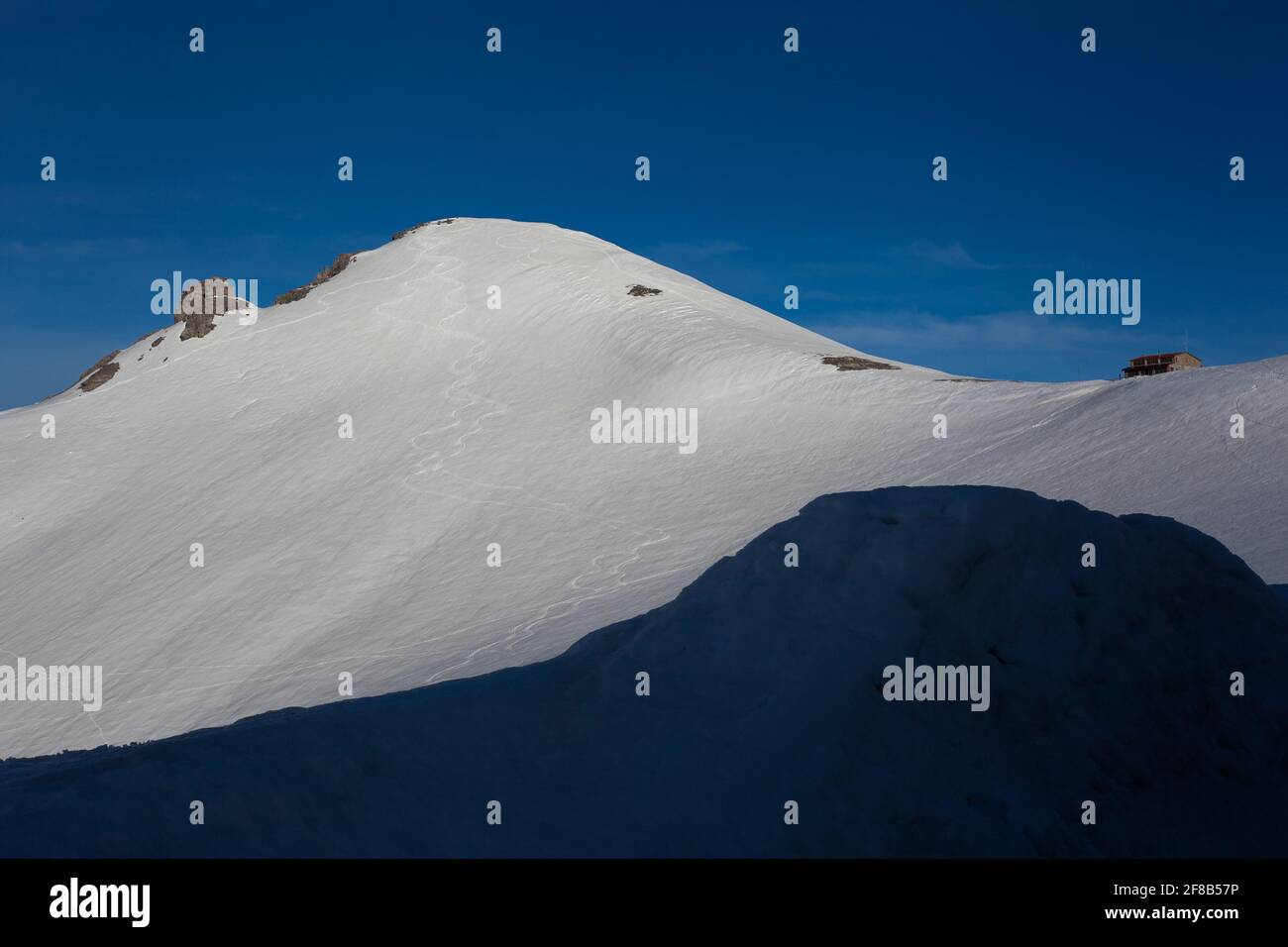 Inverno in montagna in Grecia Foto Stock