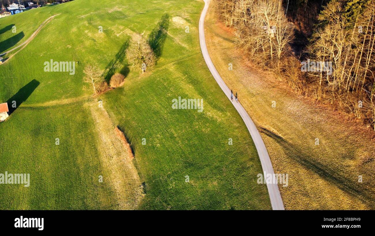 Paesaggio autunnale in Svizzera, Sachseln Foto Stock