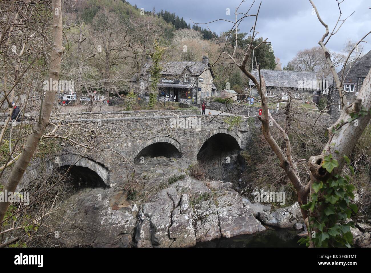 Betws-y-Coed, Coed, Conwy, Galles del Nord Foto Stock
