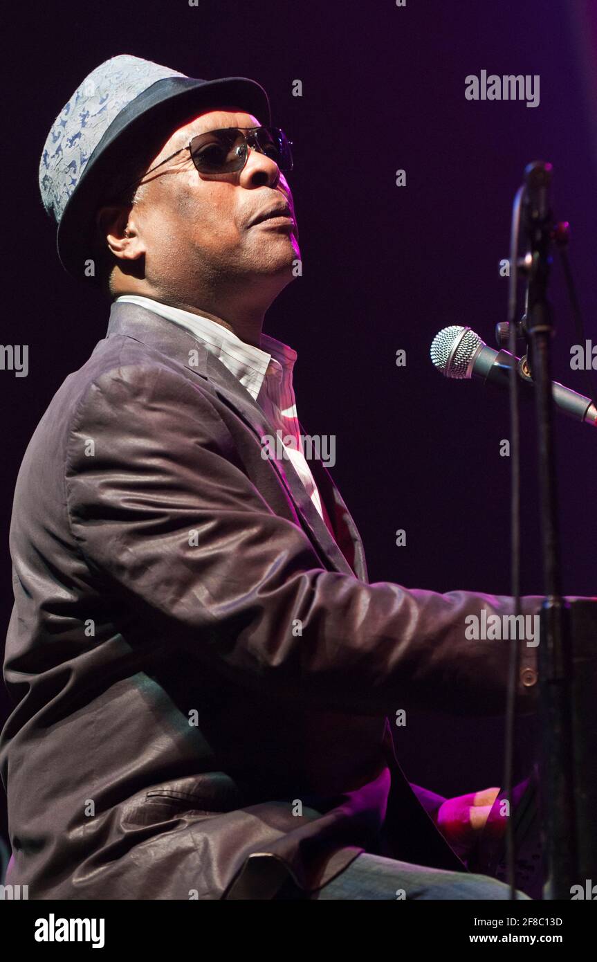 Leggendario musicista soul, Booker T Jones che si esibisce al Womad Festival, Regno Unito, 31 luglio 2011 Foto Stock