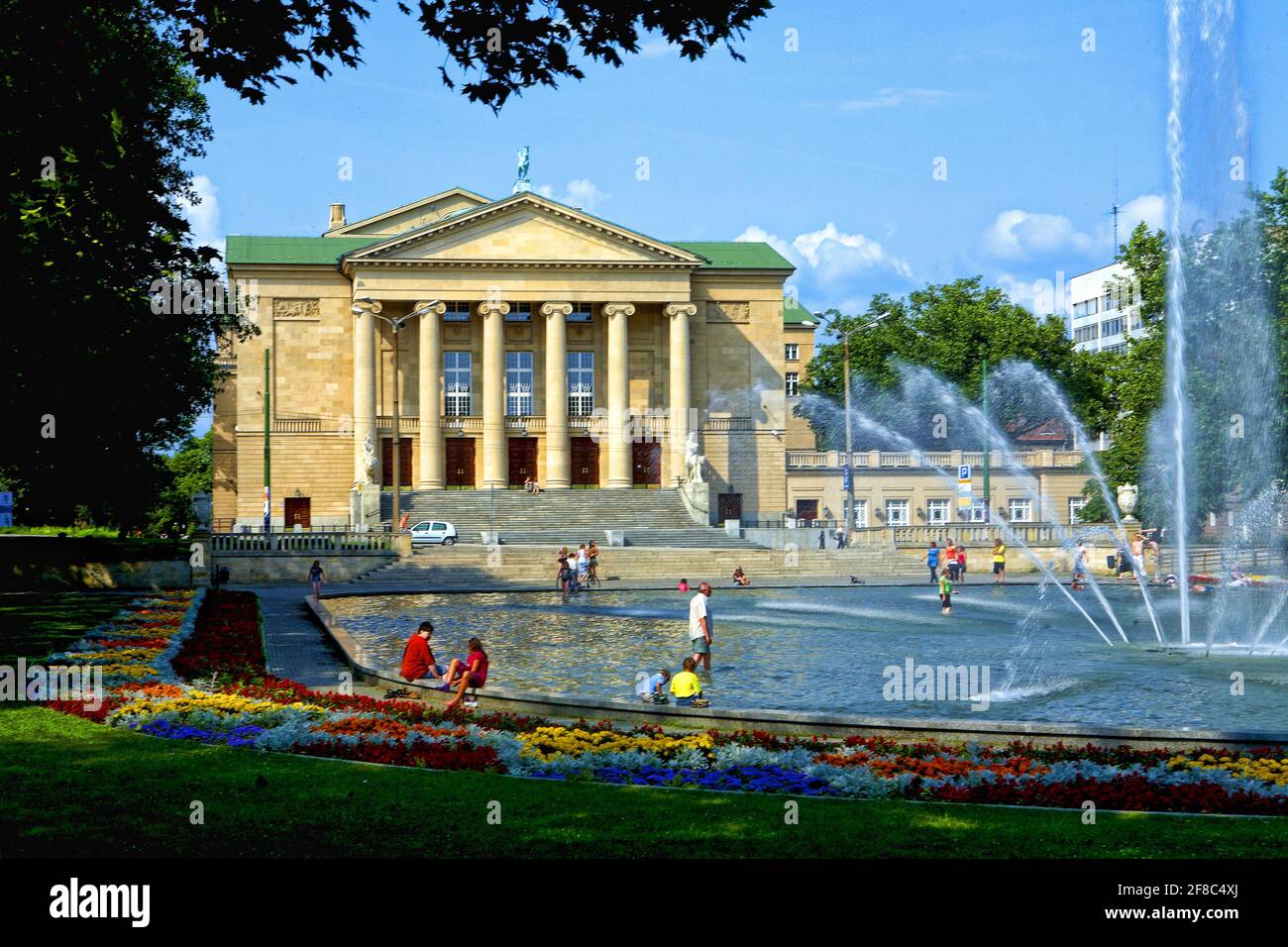 Polonia, Poznan, Teatro dell'Opera, grande Polonia voivodato. Foto Stock