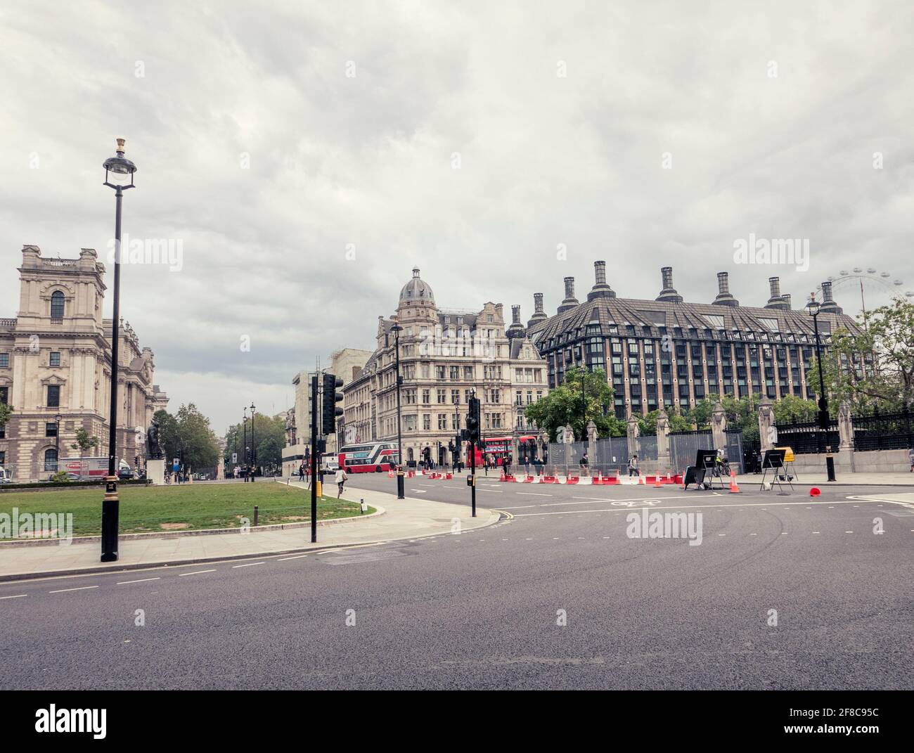 Londra deserta, Regno Unito durante il blocco all'inizio del 2021. Foto Stock