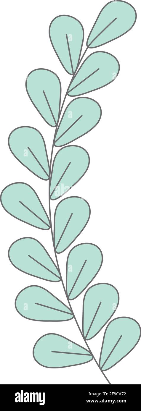 illustrazione delle foglie verdi Illustrazione Vettoriale