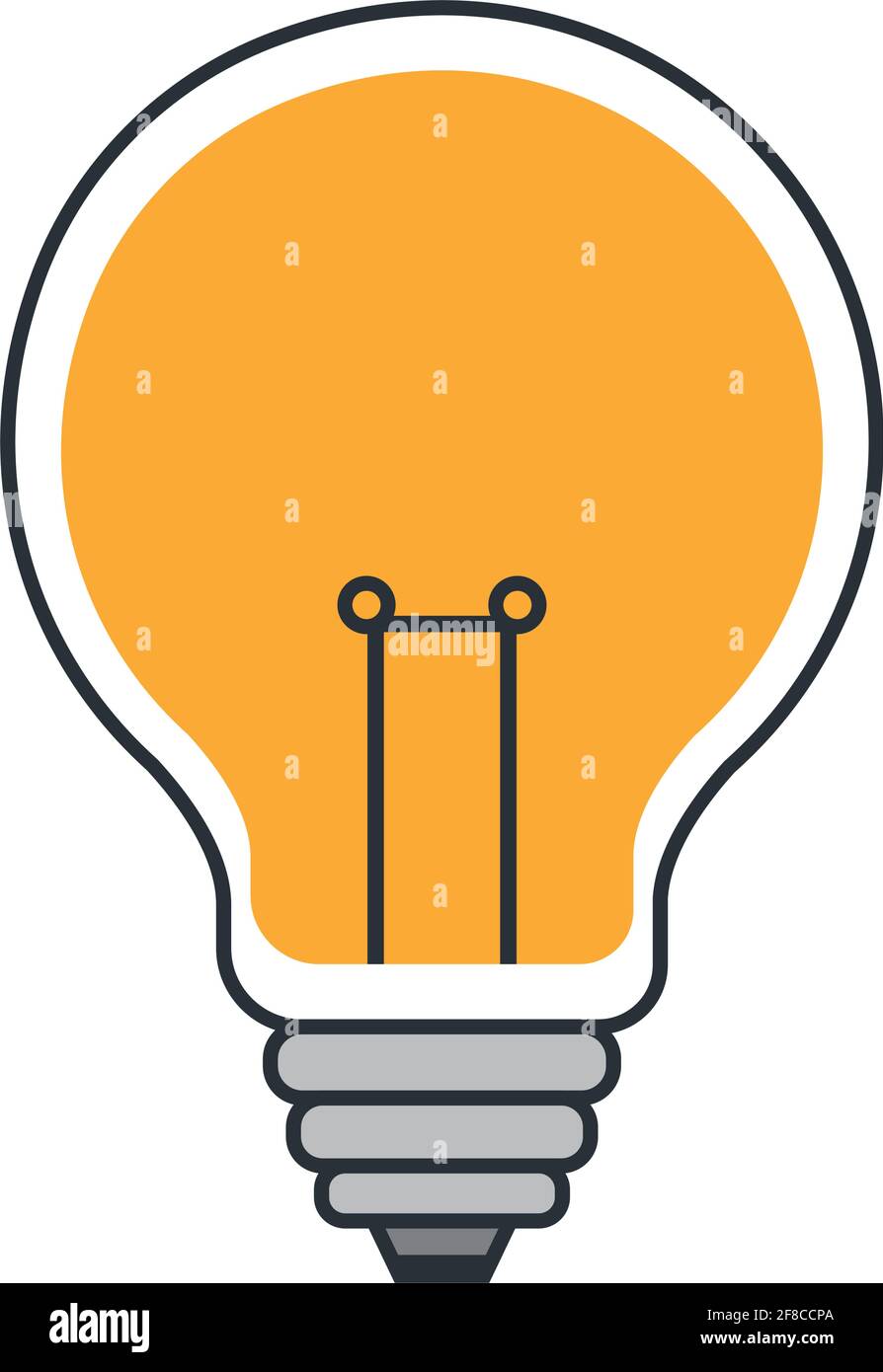 Lampadina luce isolato Illustrazione Vettoriale