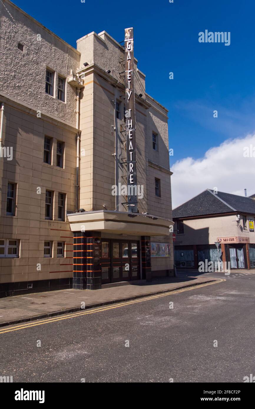Il Gaety Theatre Ayr, il primo Learning Theatre della Scozia, è in gran parte gestito da volontari, Ayr, Scozia, Regno Unito Foto Stock