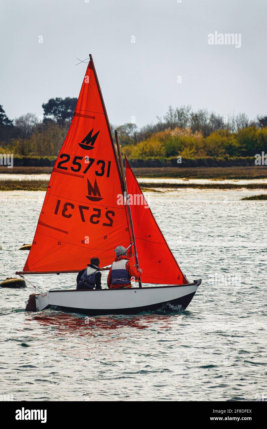 Specchio Dinghy Foto Stock