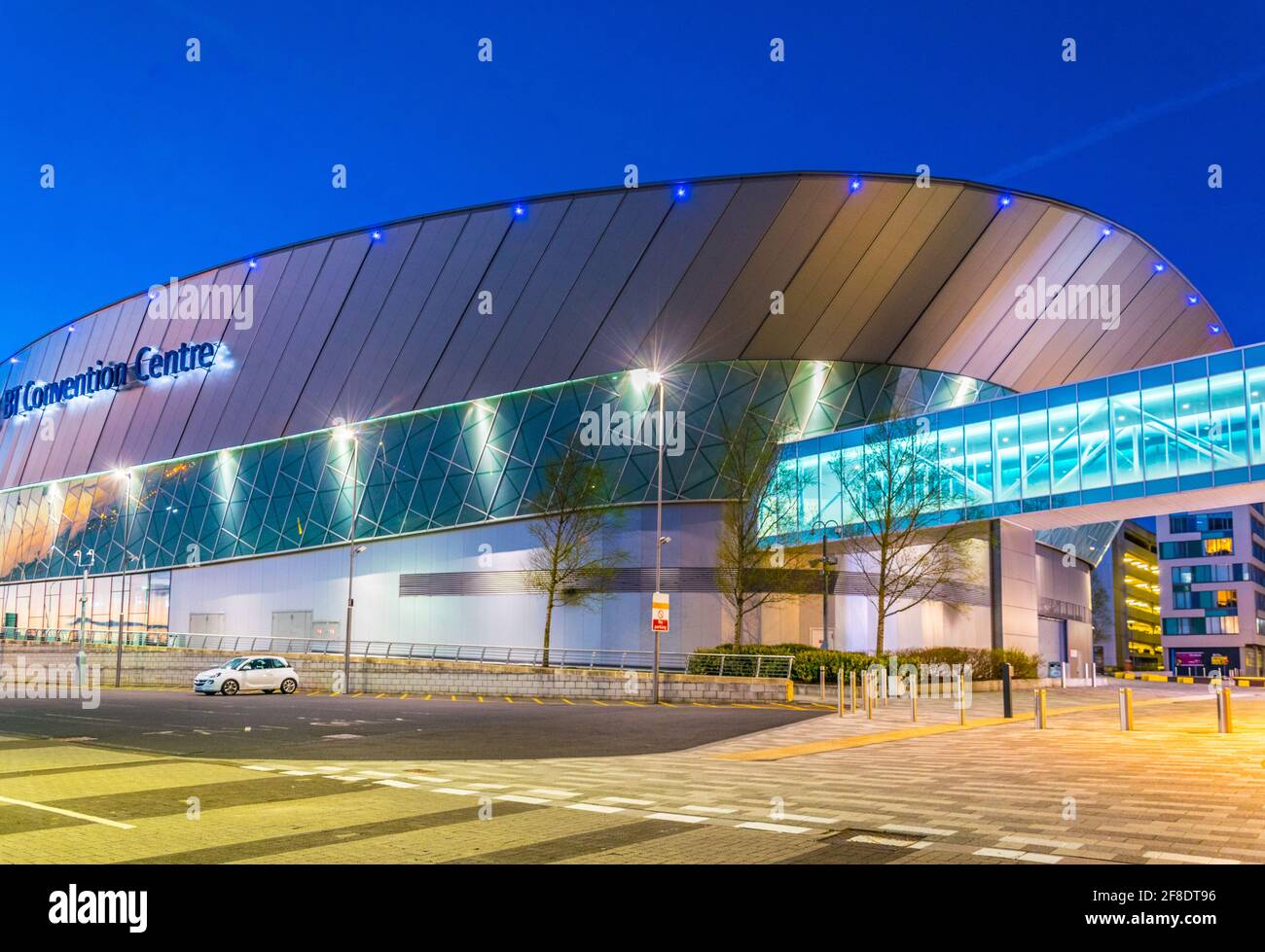 LIVERPOOL, REGNO UNITO, 5 APRILE 2017: Vista del centro congressi ECHO di Liverpool, Inghilterra Foto Stock