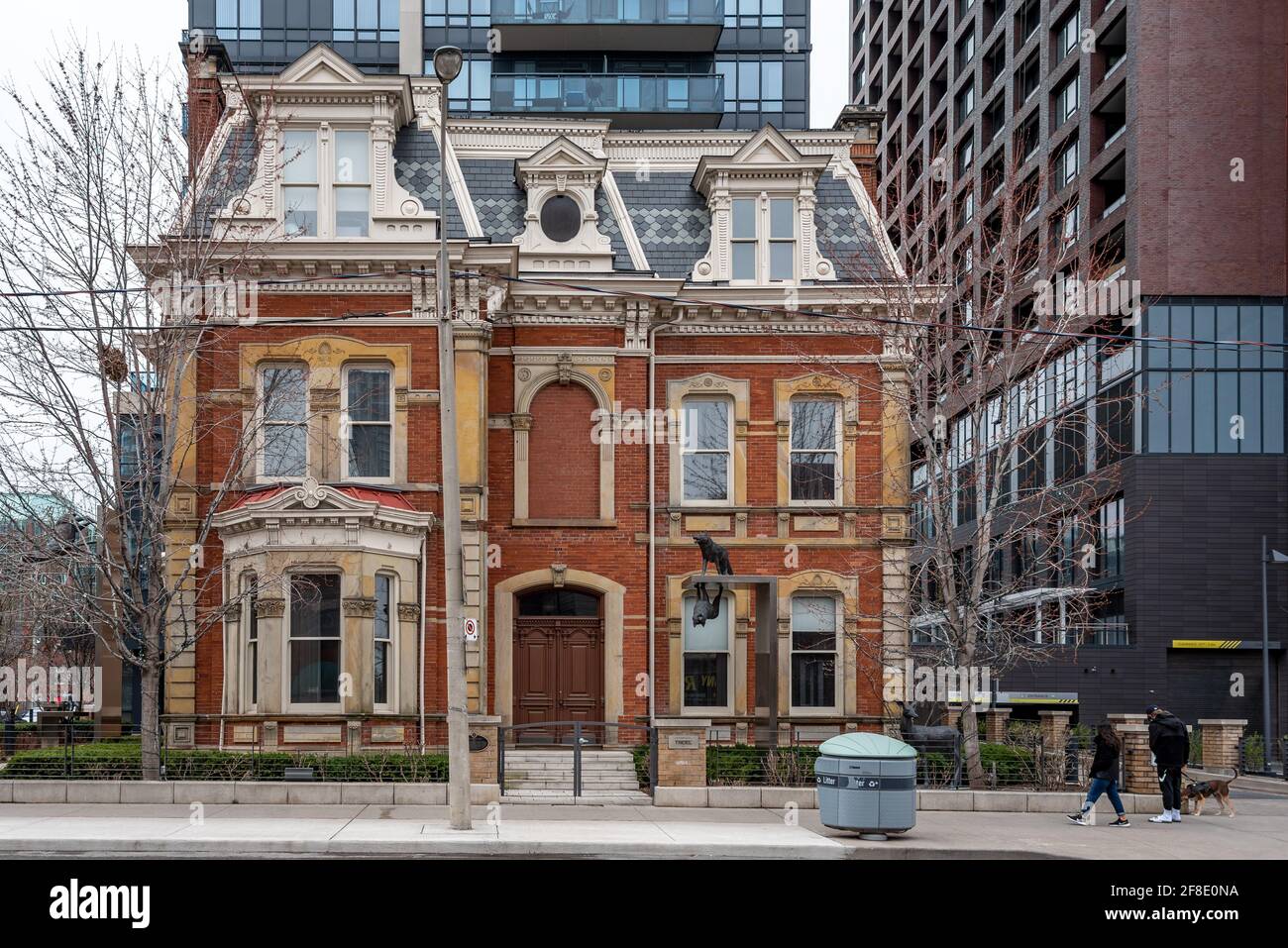 James Cooper House. Caratteristiche architettoniche esterne della famosa località e delle attrazioni turistiche di Toronto, Canada Foto Stock