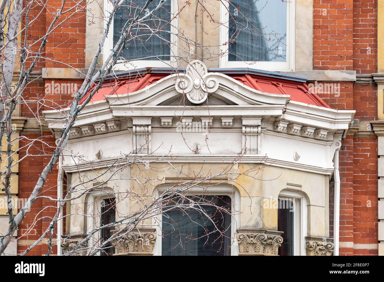 James Cooper House. Caratteristiche architettoniche esterne della famosa località e delle attrazioni turistiche di Toronto, Canada Foto Stock