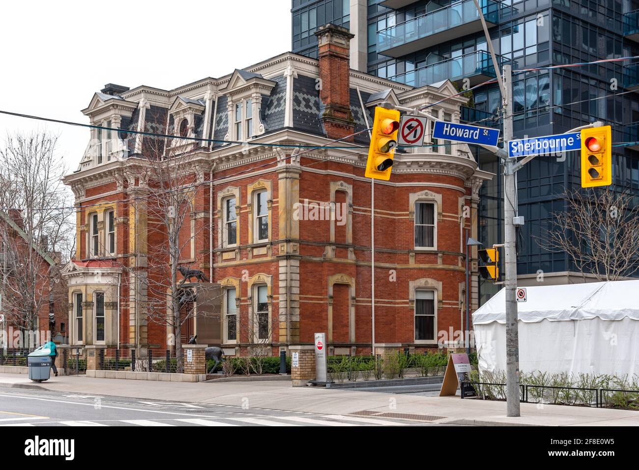 James Cooper House. Caratteristiche architettoniche esterne della famosa località e delle attrazioni turistiche di Toronto, Canada Foto Stock