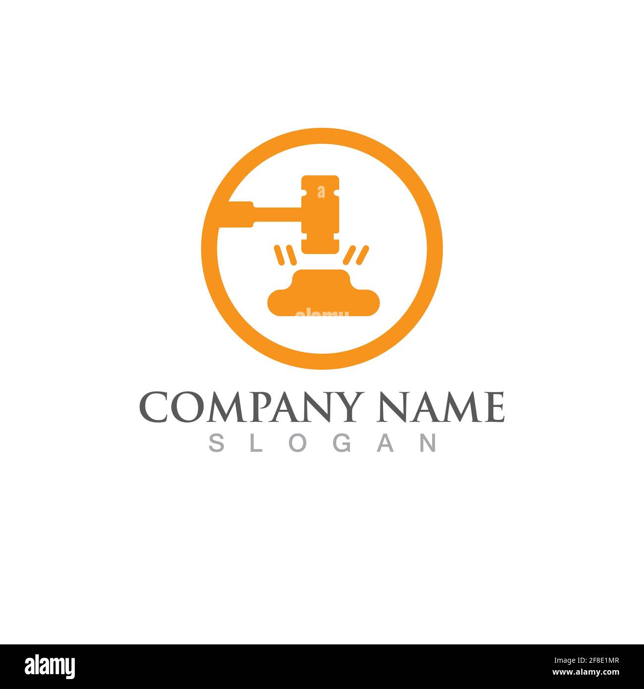 Giustizia legge modello Logo vettore design illsutration Illustrazione Vettoriale