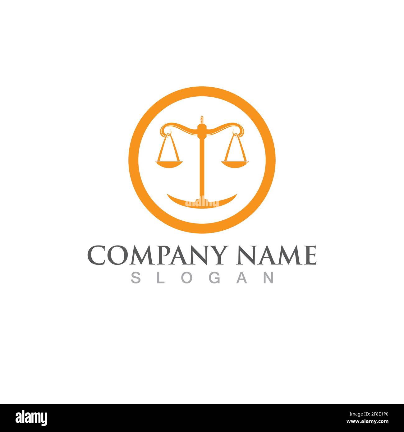 Giustizia legge modello Logo vettore design illsutration Illustrazione Vettoriale