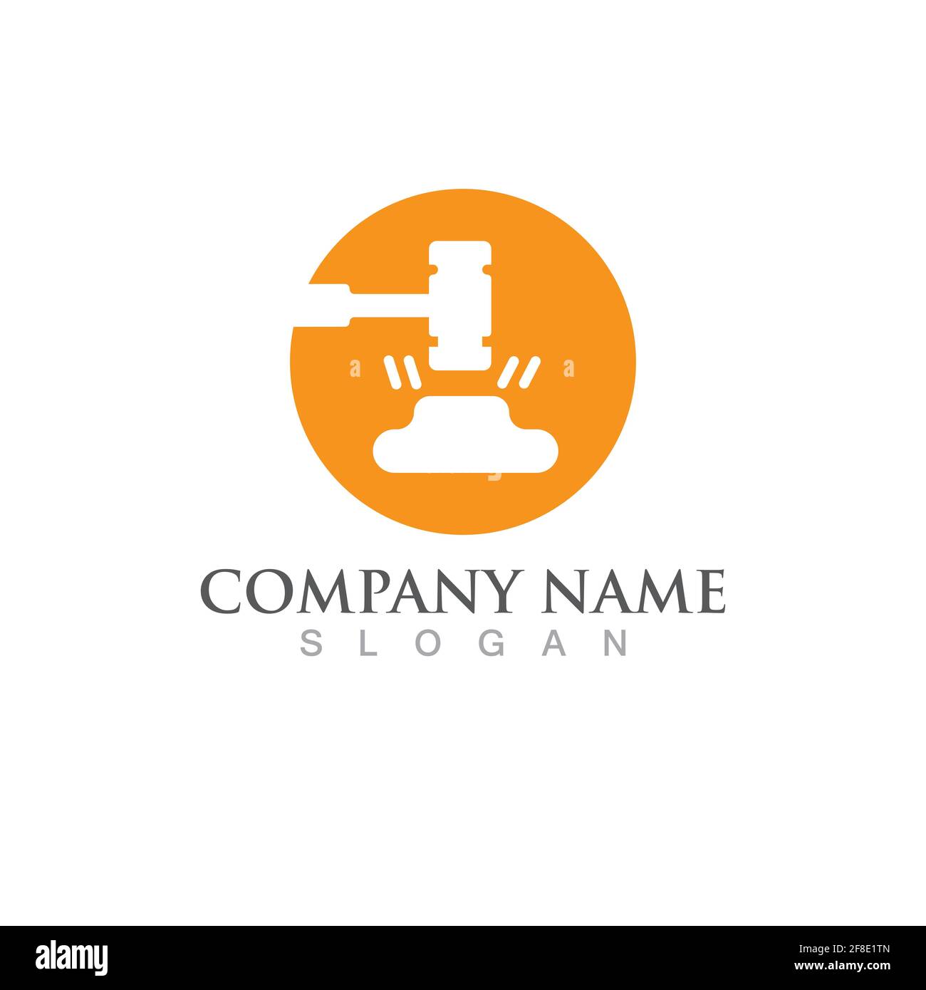 Giustizia legge modello Logo vettore design illsutration Illustrazione Vettoriale