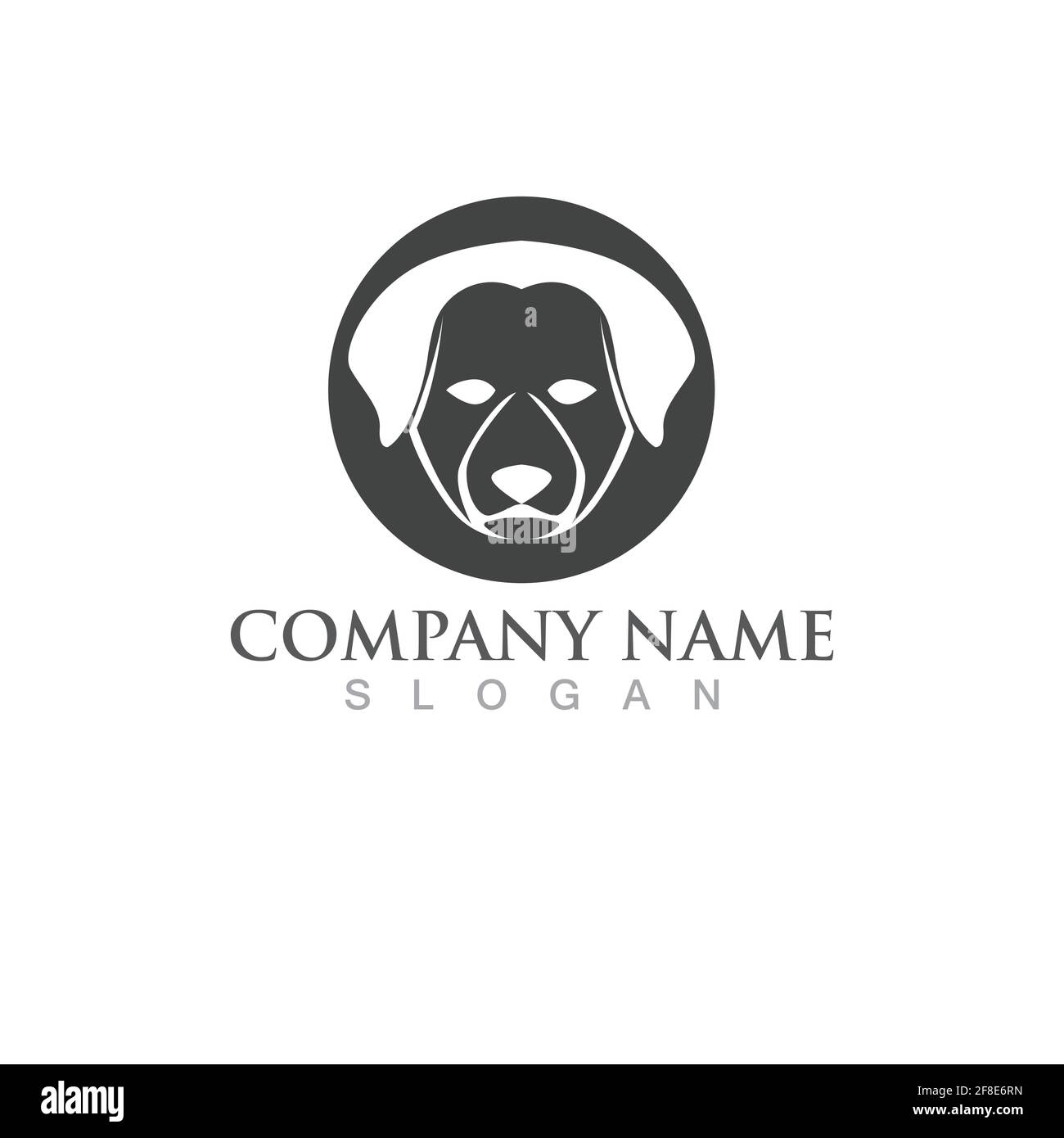 Logo del cane e vettore di simboli Illustrazione Vettoriale