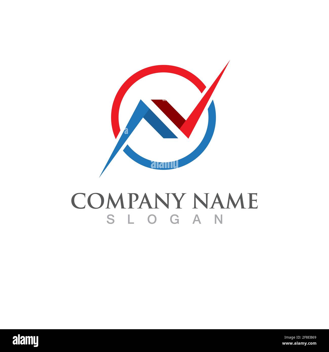 Finanza aziendale Logo vettore template design icona Illustrazione Vettoriale