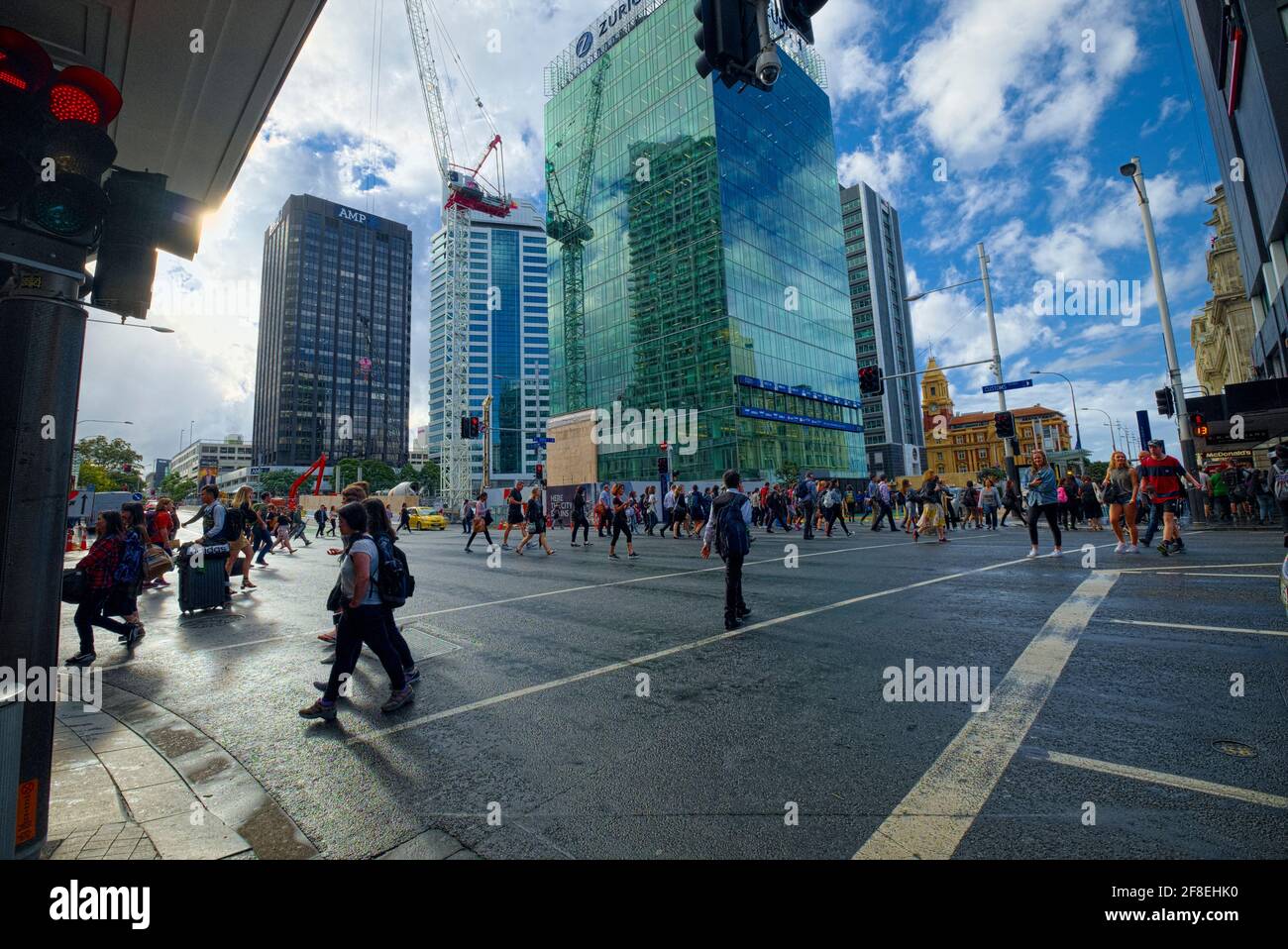 Auckland è classificata come Beta + World City per la sua importanza nel commercio, nelle arti e nell'istruzione. L'Università di Auckland, mi ha fondato Foto Stock