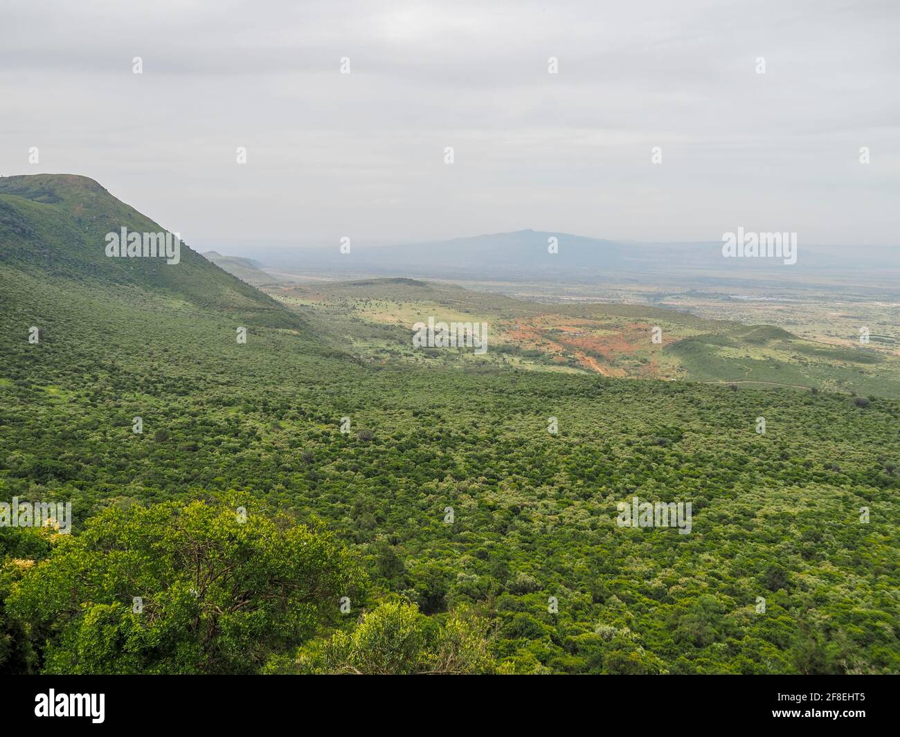 Vista panoramica della Great Rift Valley, Kenya, Africa Foto Stock