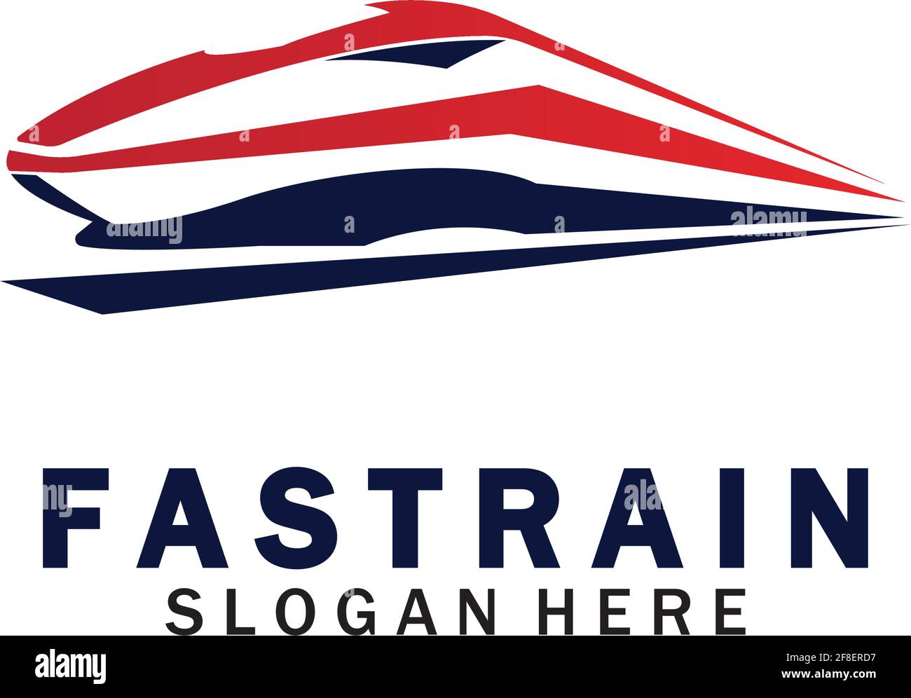 Disegno vettoriale del logo del treno.logo del treno veloce.illustrazione del treno ad alta velocità immagine vettoriale del logo Illustrazione Vettoriale