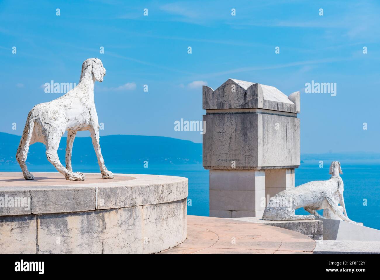 Mausoleo di Gabriele D'Annunzio a Gardone Riviera in Italia Foto Stock