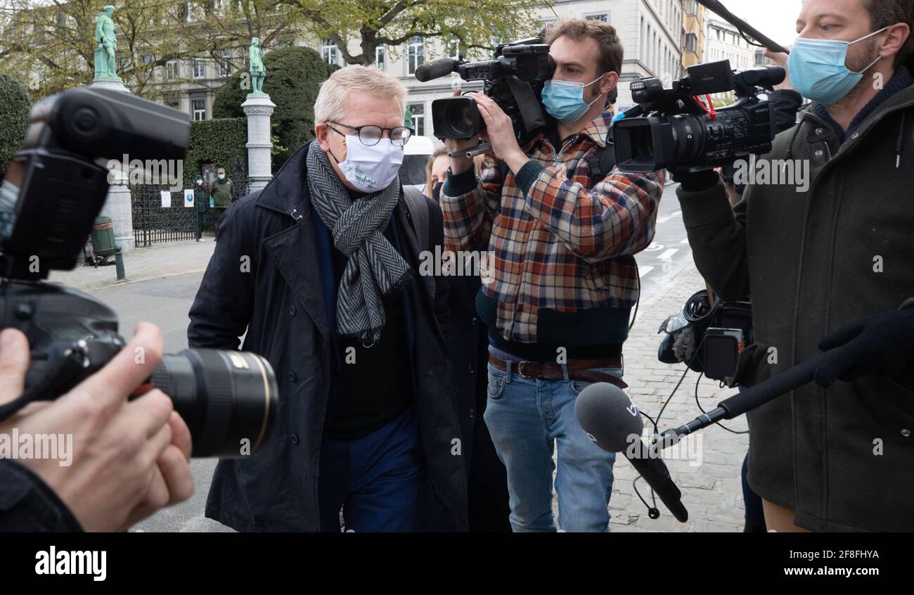 Il vice primo ministro e il ministro della mobilità Georges Gilkinet hanno illustrato il suo arrivo una riunione del comitato consultivo con i ministri della Federale Foto Stock