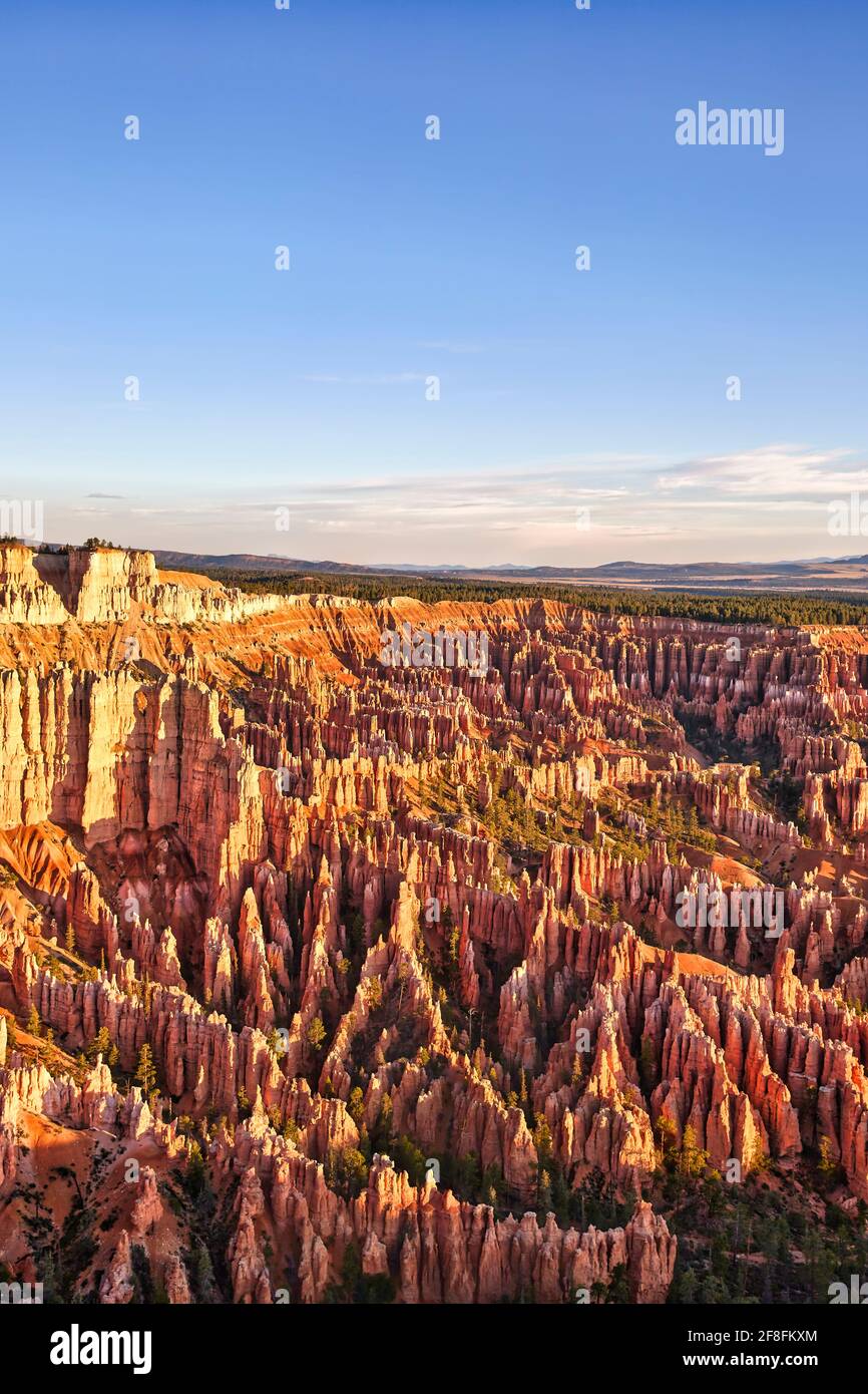 Alba al punto panoramico di Bryce Point nel Bryce Canyon National Park. Utah Stati Uniti Foto Stock