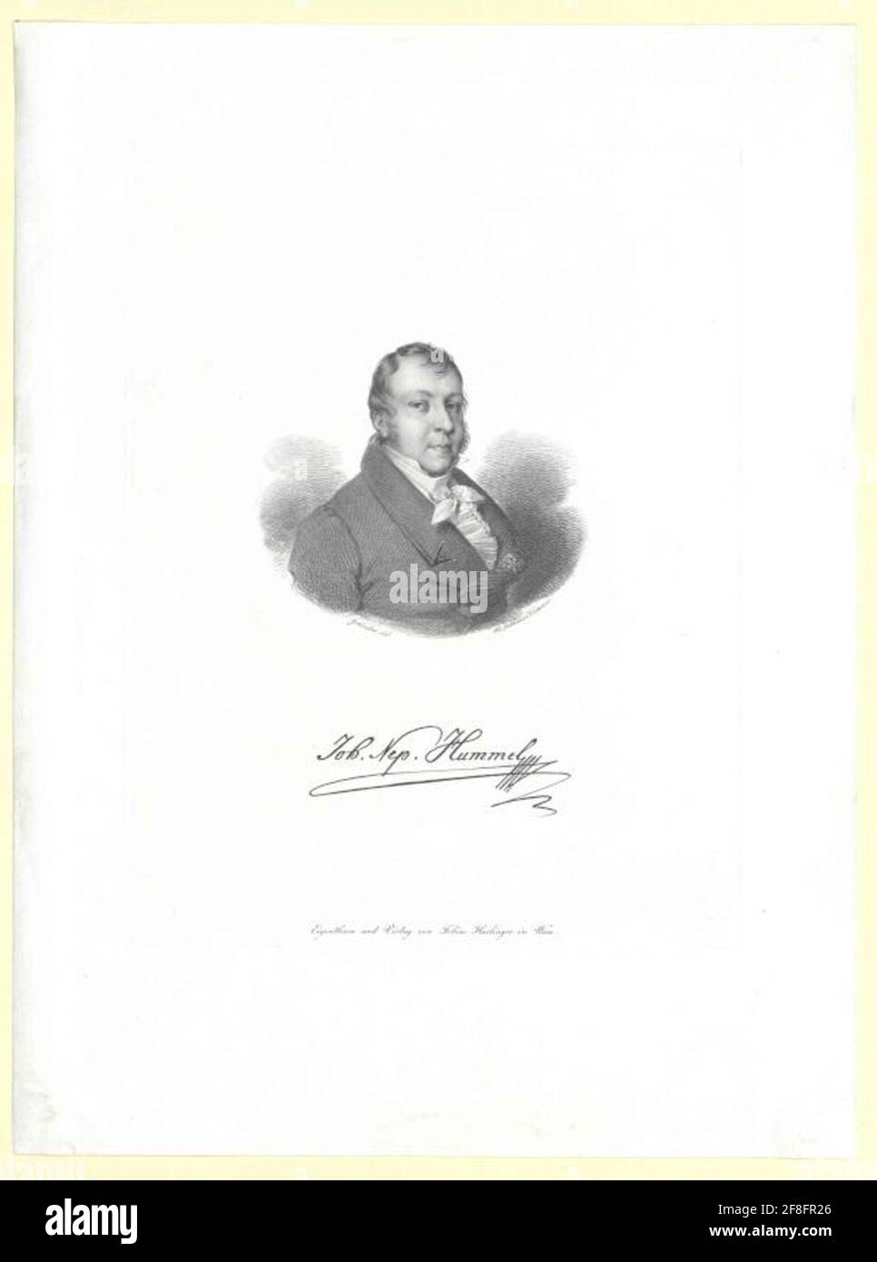 Hummel, Johann Nepomuk. Foto Stock