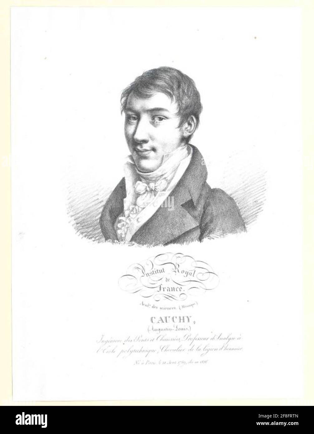 Cauchy, Augustin-Louis. Foto Stock