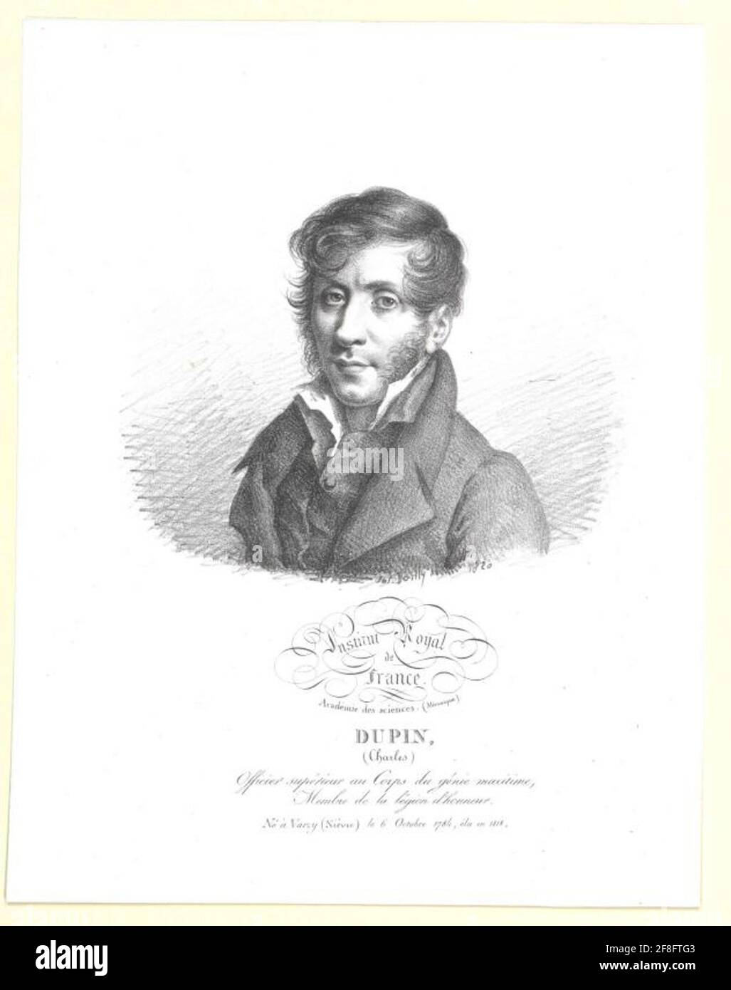 Dupin, Charles Baron. Foto Stock