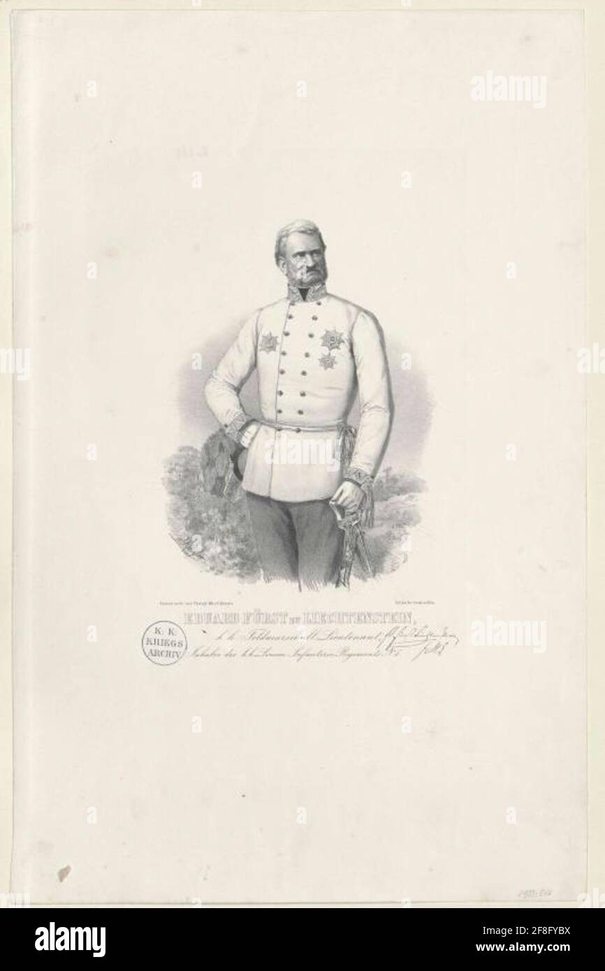 Liechtenstein, principe Eduard di e anche. Foto Stock