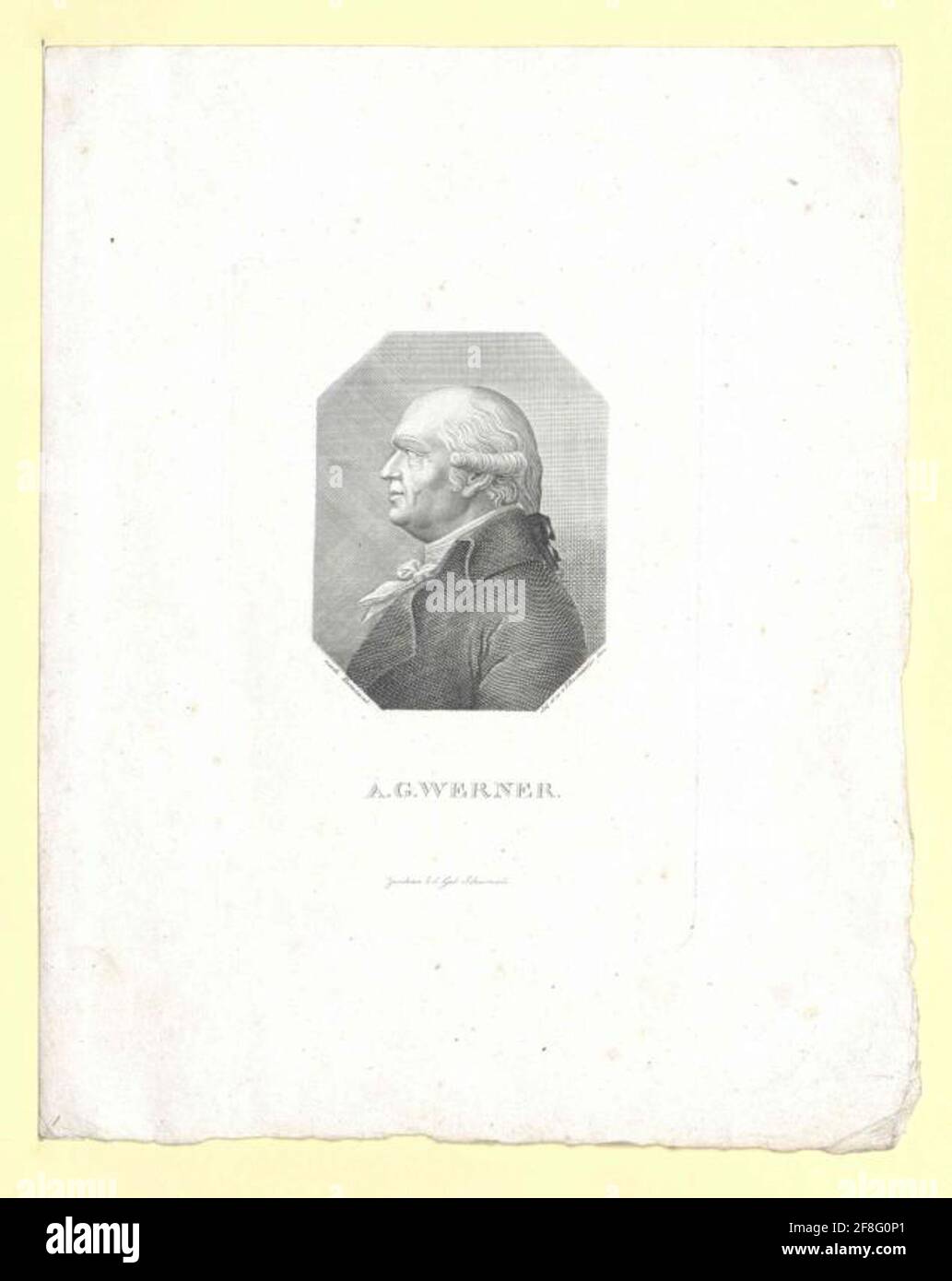 Werner, Abraham Gottlob. Foto Stock