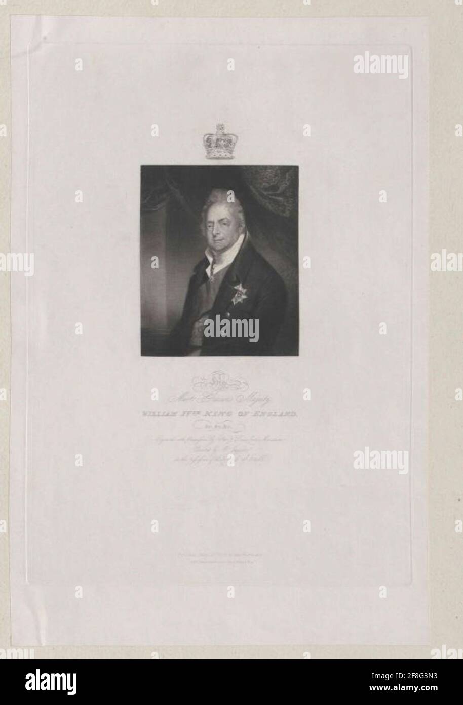 Guglielmo IV, Re d'Inghilterra. Foto Stock