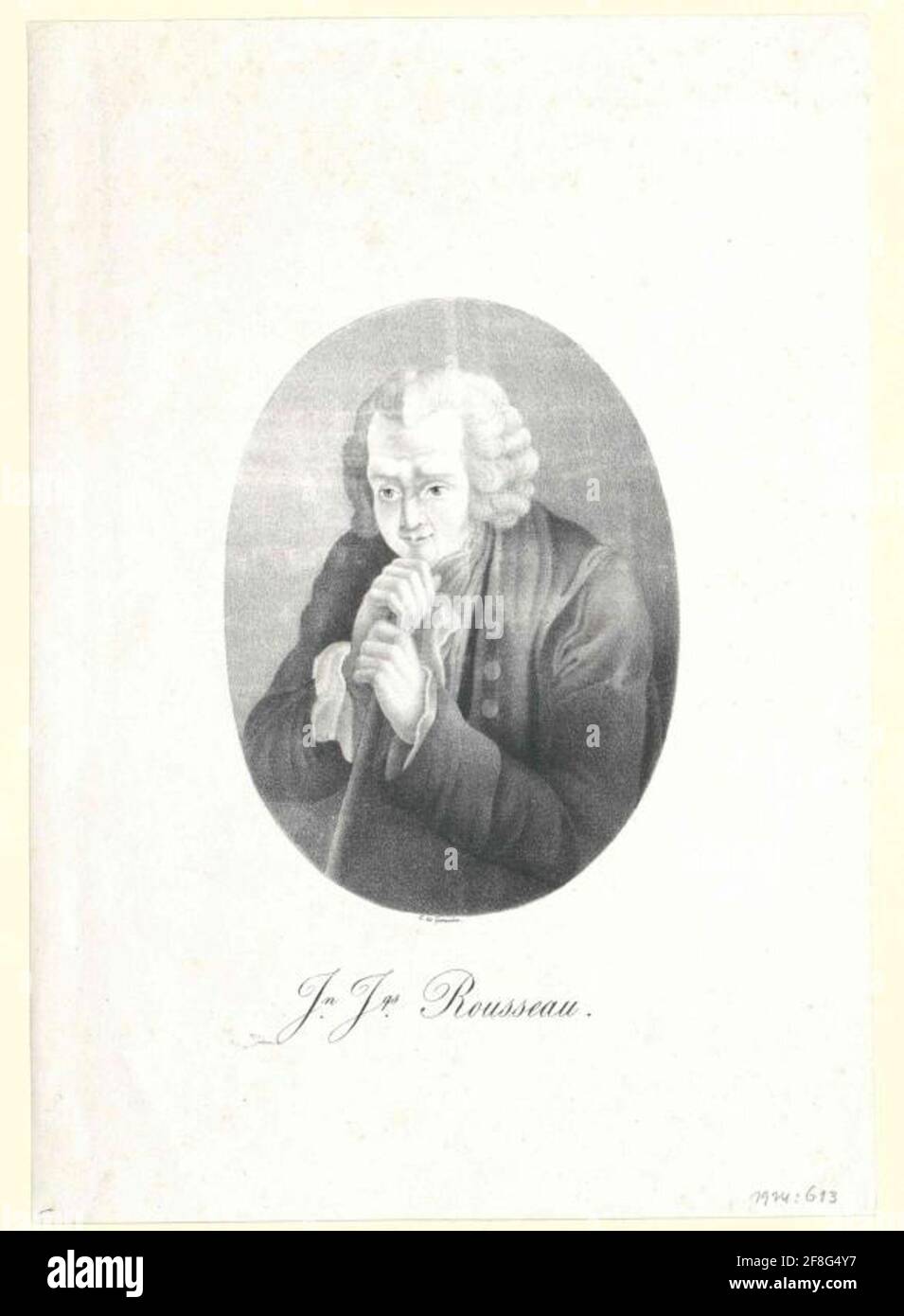 Rousseau, Jean Jacques. Foto Stock