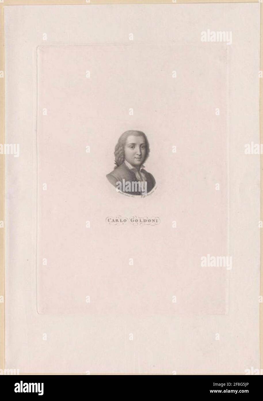 Goldoni, Carlo. Foto Stock