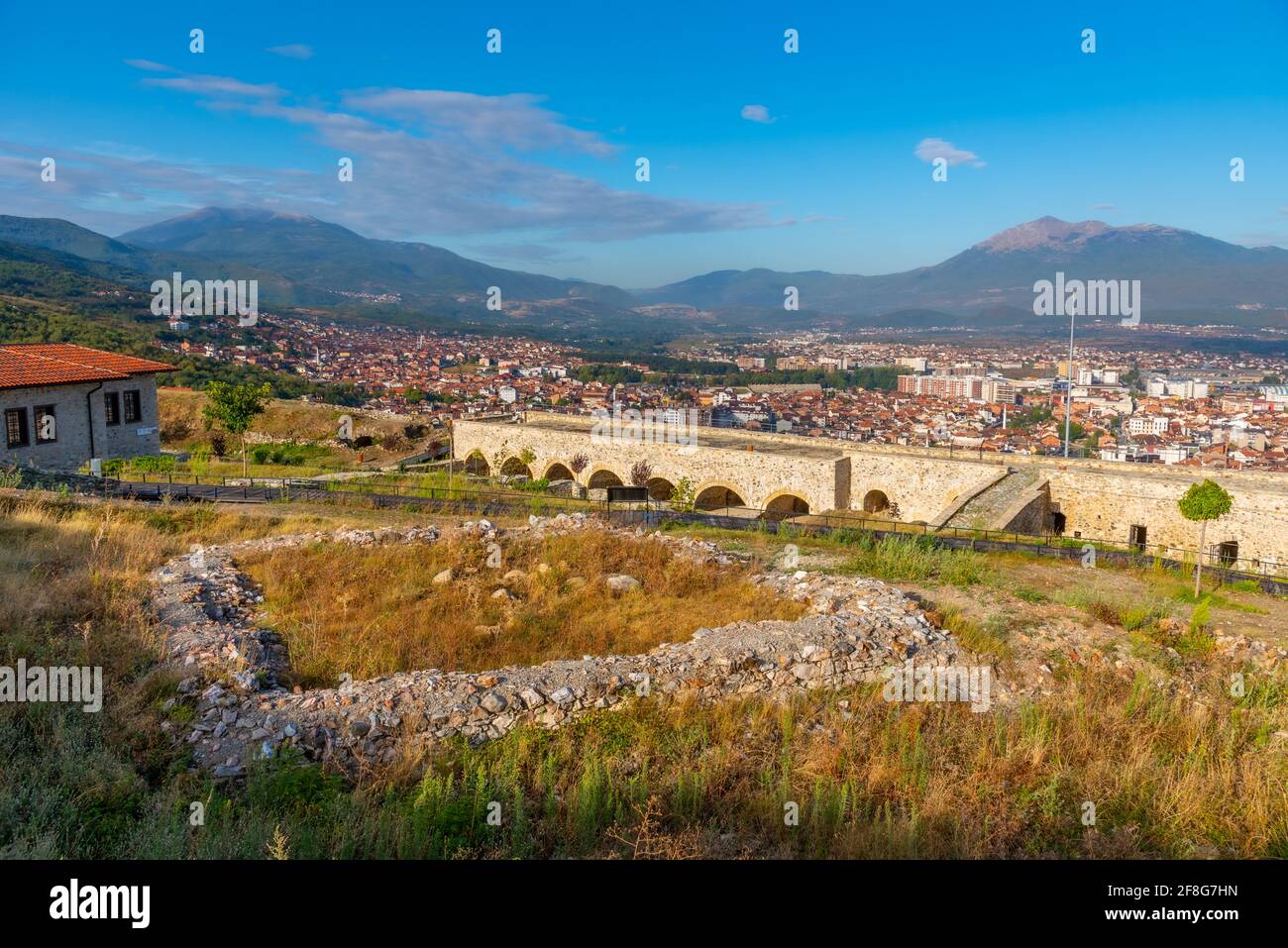 Interno della fortezza di Kalaja a Prizren, Kosovo Foto Stock